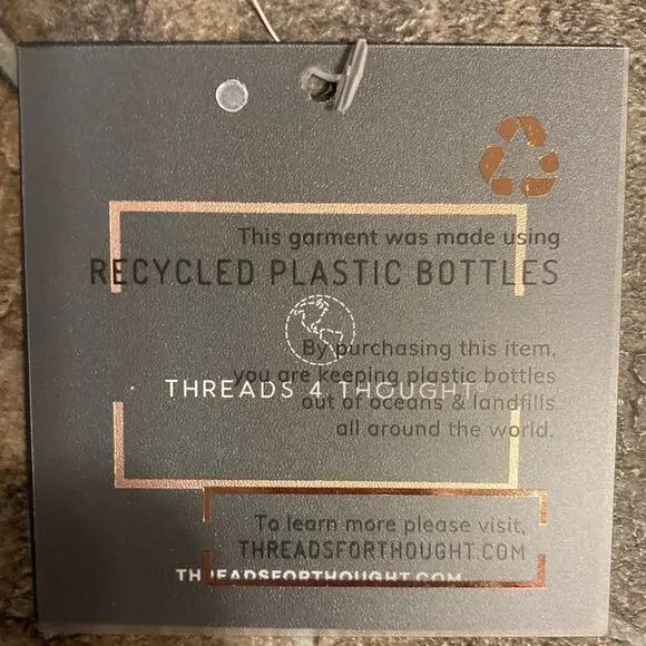 NWT Threads 4 Thought Gray White Pink Sz M Leggings - Picture 6 of 12